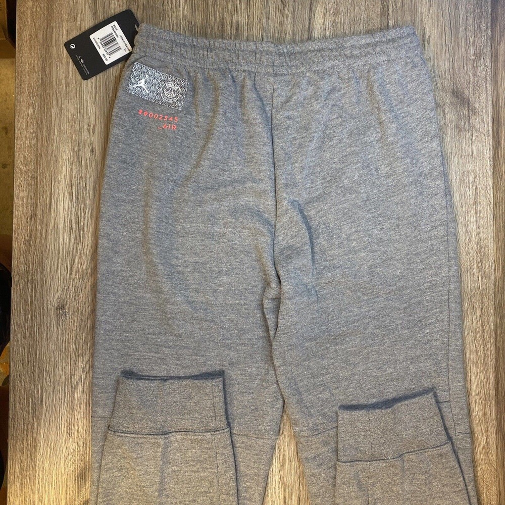 Nike Air Jordan PSG Paris Saint Germain Sweats Joggers 95B469-GEH Gray BOYS XL - Picture 14 of 16